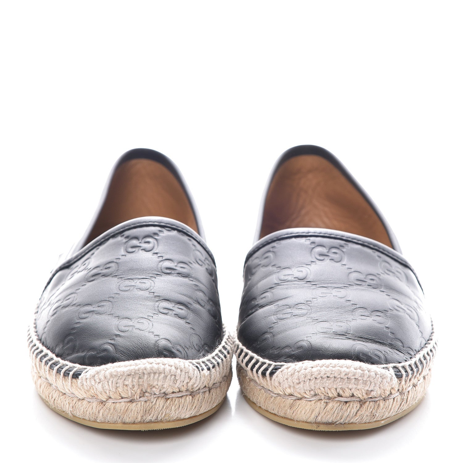 Gucci Guccissima Signature Espadrilles 38 Black 2 of 9