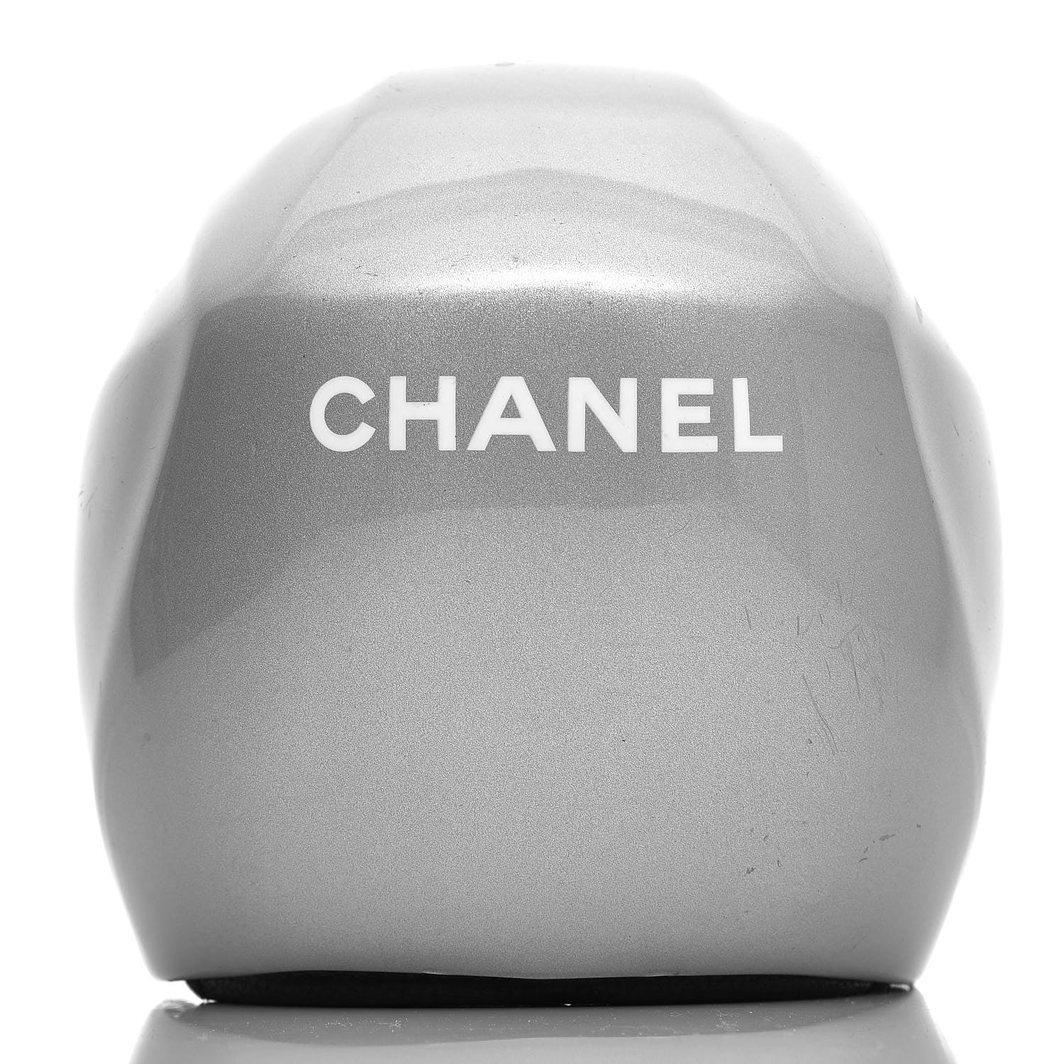 Chanel Metallic Ski Helmet Grey 4 of 20