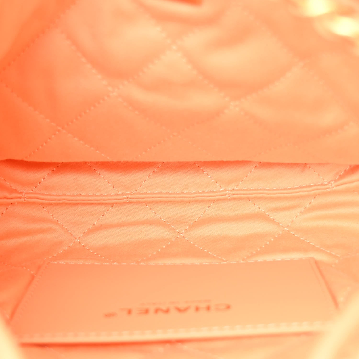 Chanel Shiny Calfskin Quilted Mini Chanel 22 Orange 5 of 10