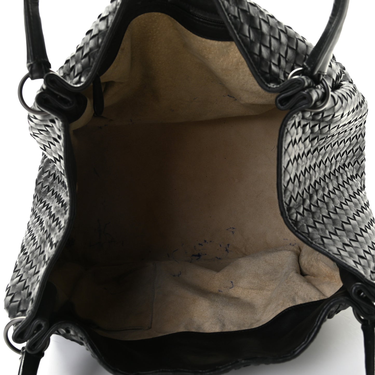 Nappa Intrecciato Parachute Bag Black