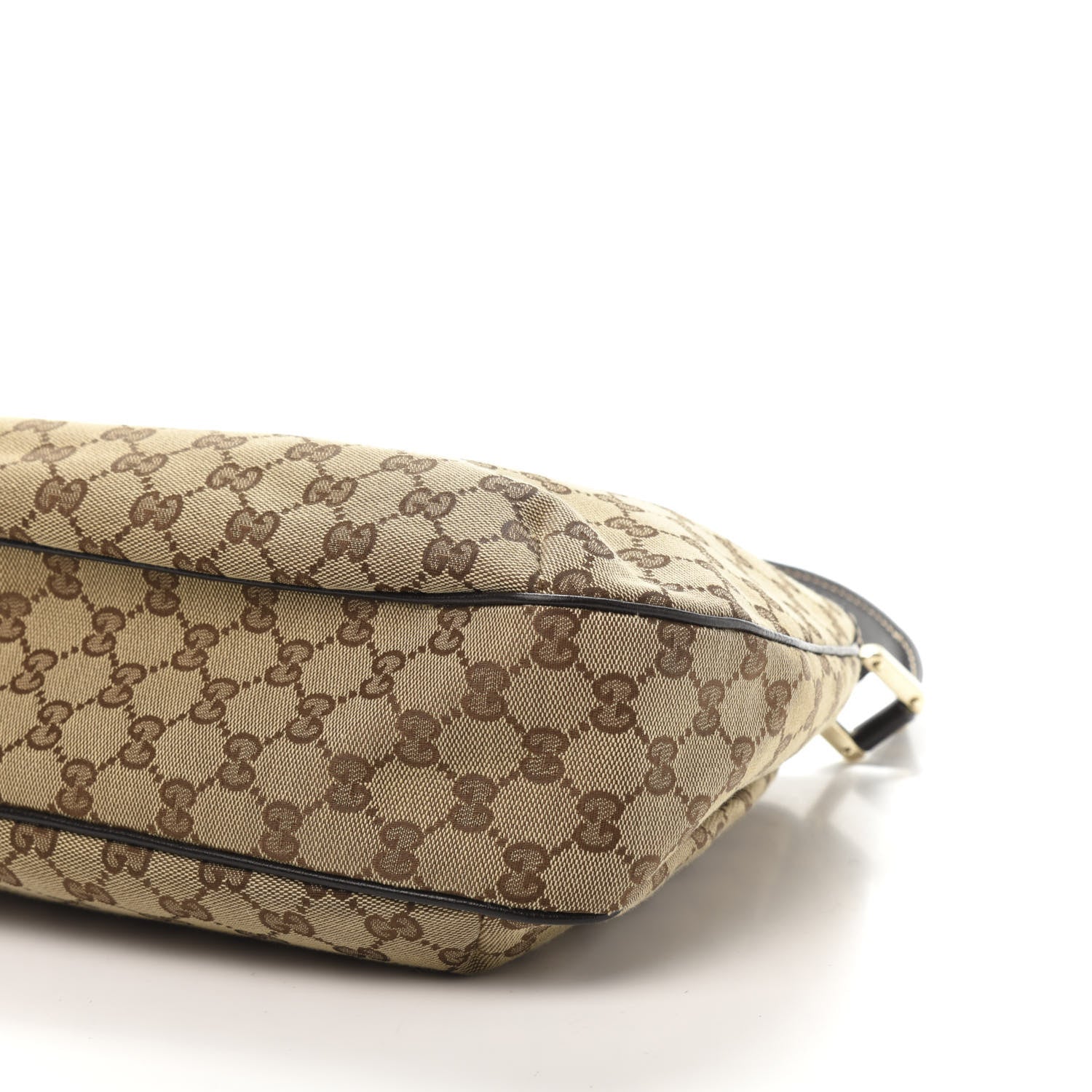 Gucci Monogram Medium New Ladies Web Hobo Dark Brown 7 of 13
