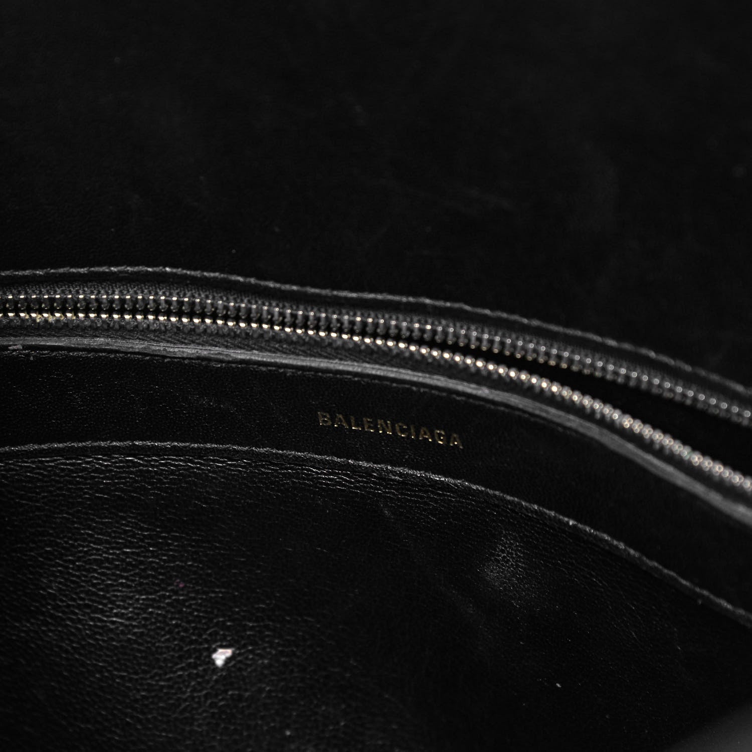 Balenciaga Signature Grained Calfskin Logo M Ville Top Handle Bag Black Rose Shocking 11 of 11