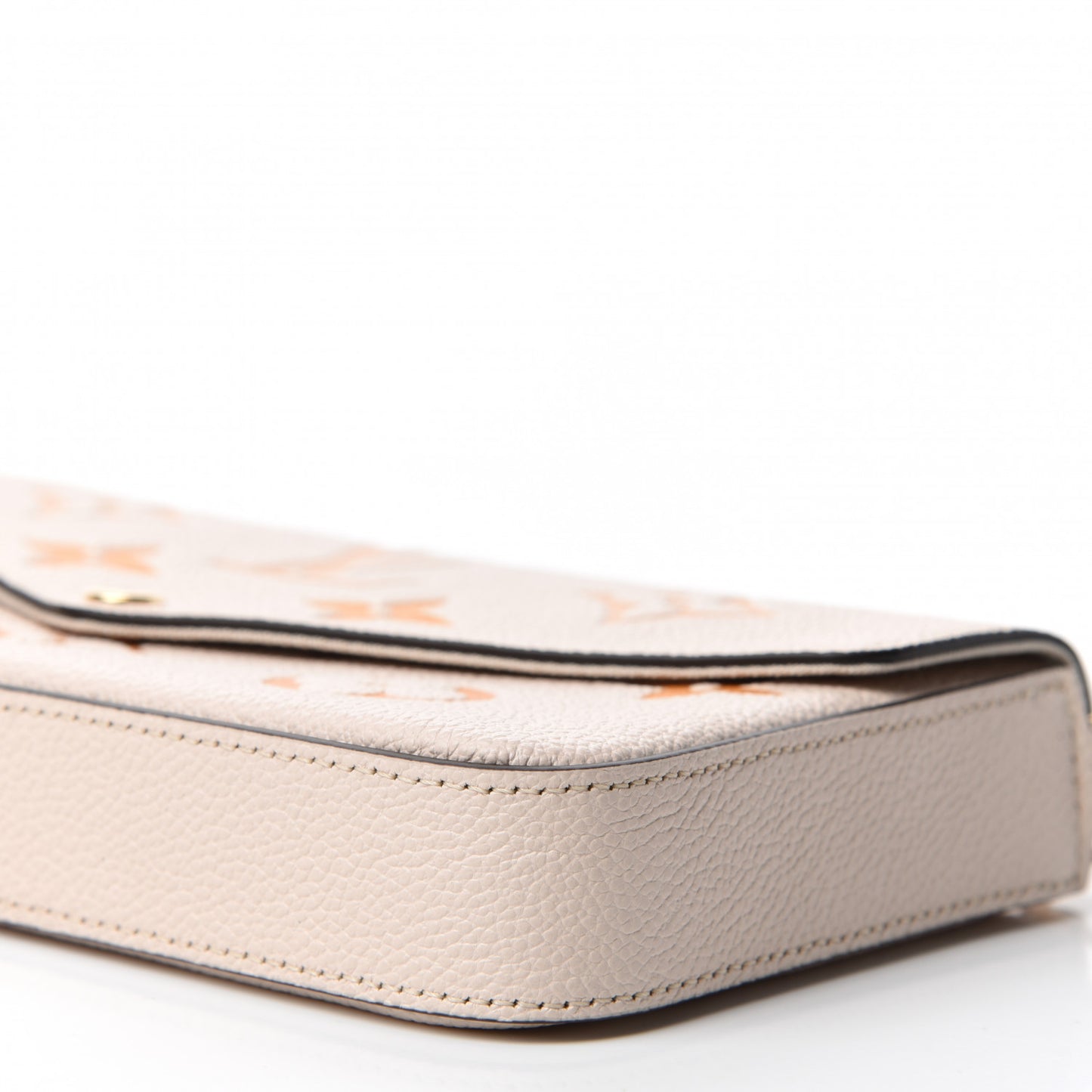 Empreinte Monogram Giant By The Pool Felicie Pochette Chain Wallet Cream Saffron