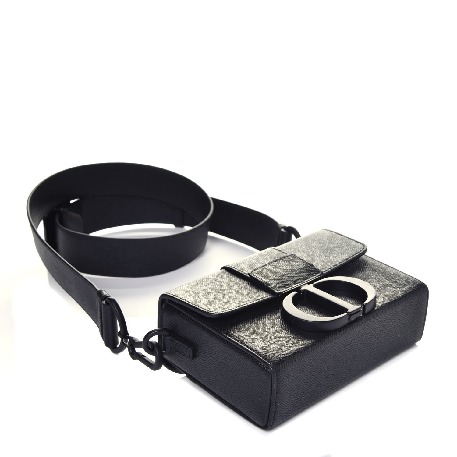 Christian Dior Ultra Matte Grained Calfskin 30 Montaigne Box Bag Black 5 of 10