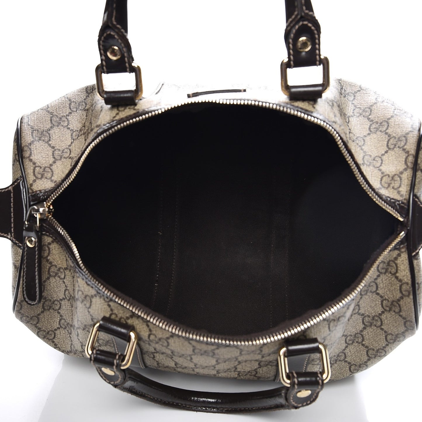GG Plus Monogram Medium Joy Boston Dark Brown