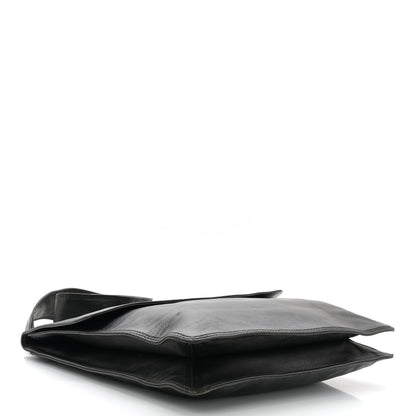 Chanel Lambskin Logo Messenger Dark Brown 4 of 11