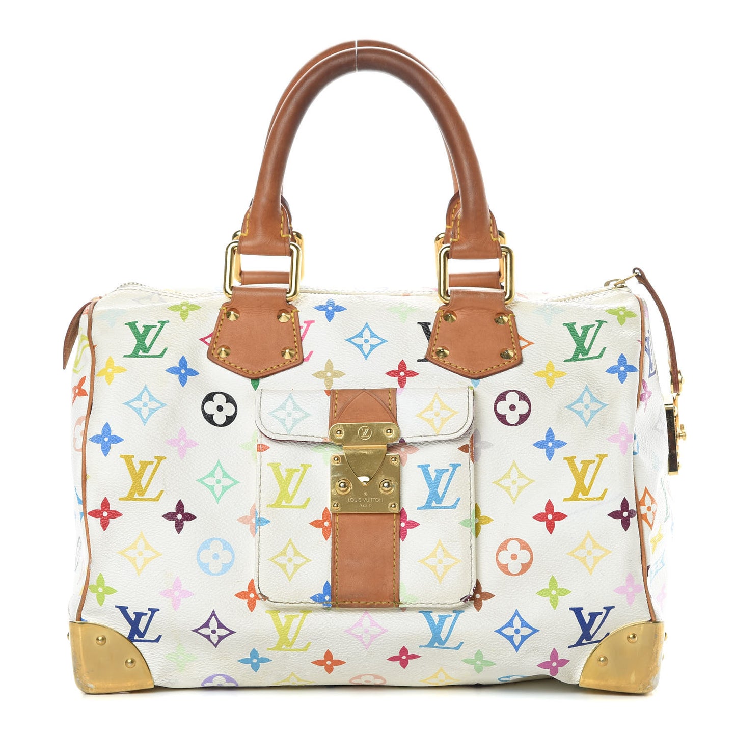 Monogram Multicolor Speedy 30 White