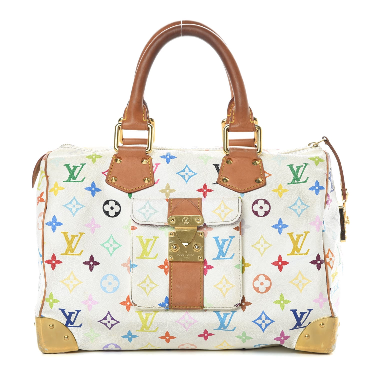Louis Vuitton Monogram Multicolor Speedy 30 White 1 of 17