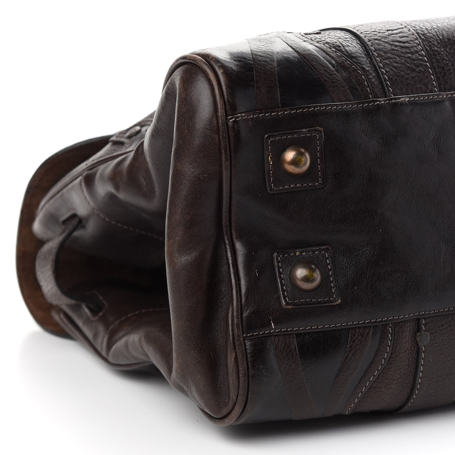 Mulberry Grained Calfskin Tooled Darwin Bayswater Chocolate 7 of 11