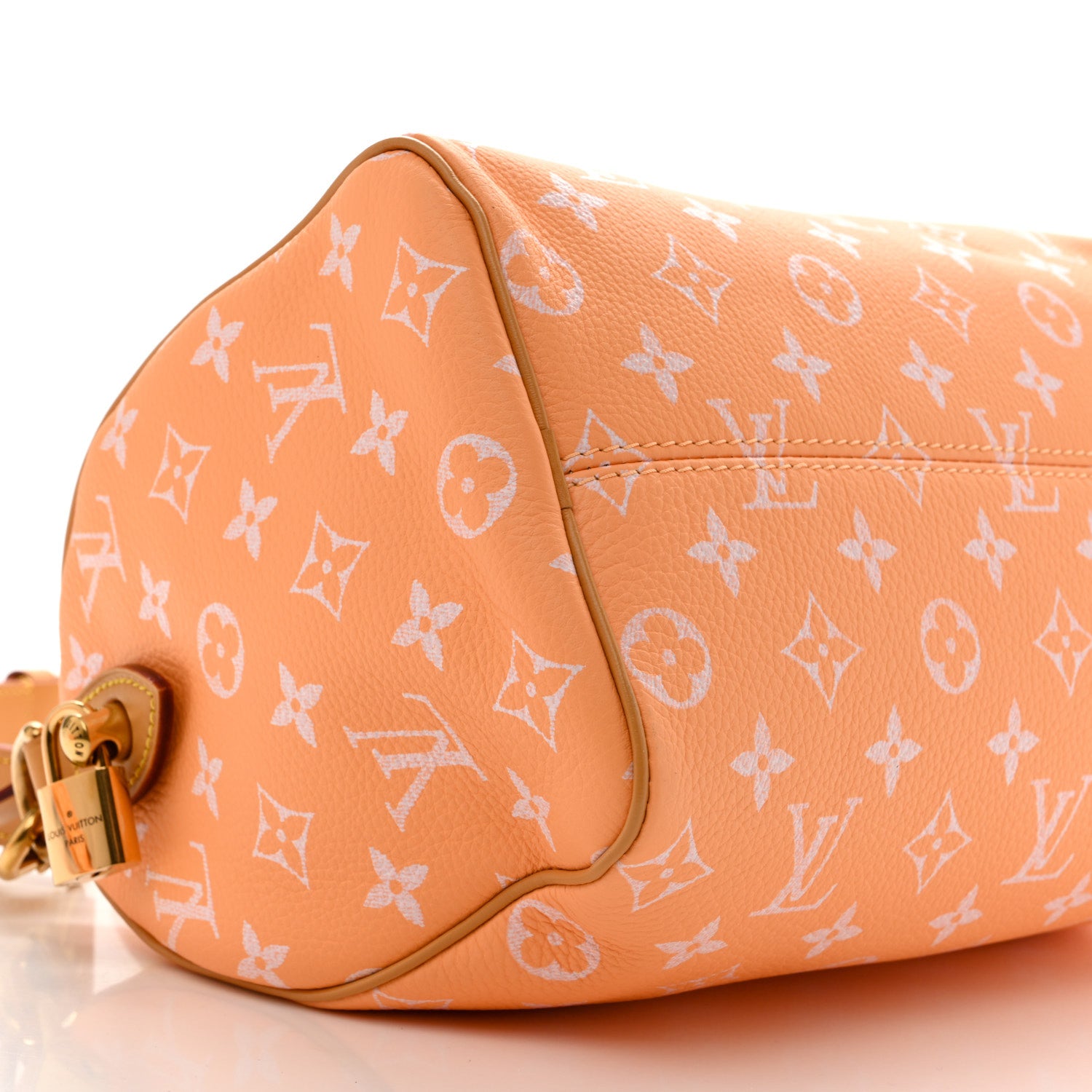 Louis Vuitton Calfskin Monogram Speedy P9 Bandouliere 25 Summer Peach 10 of 11
