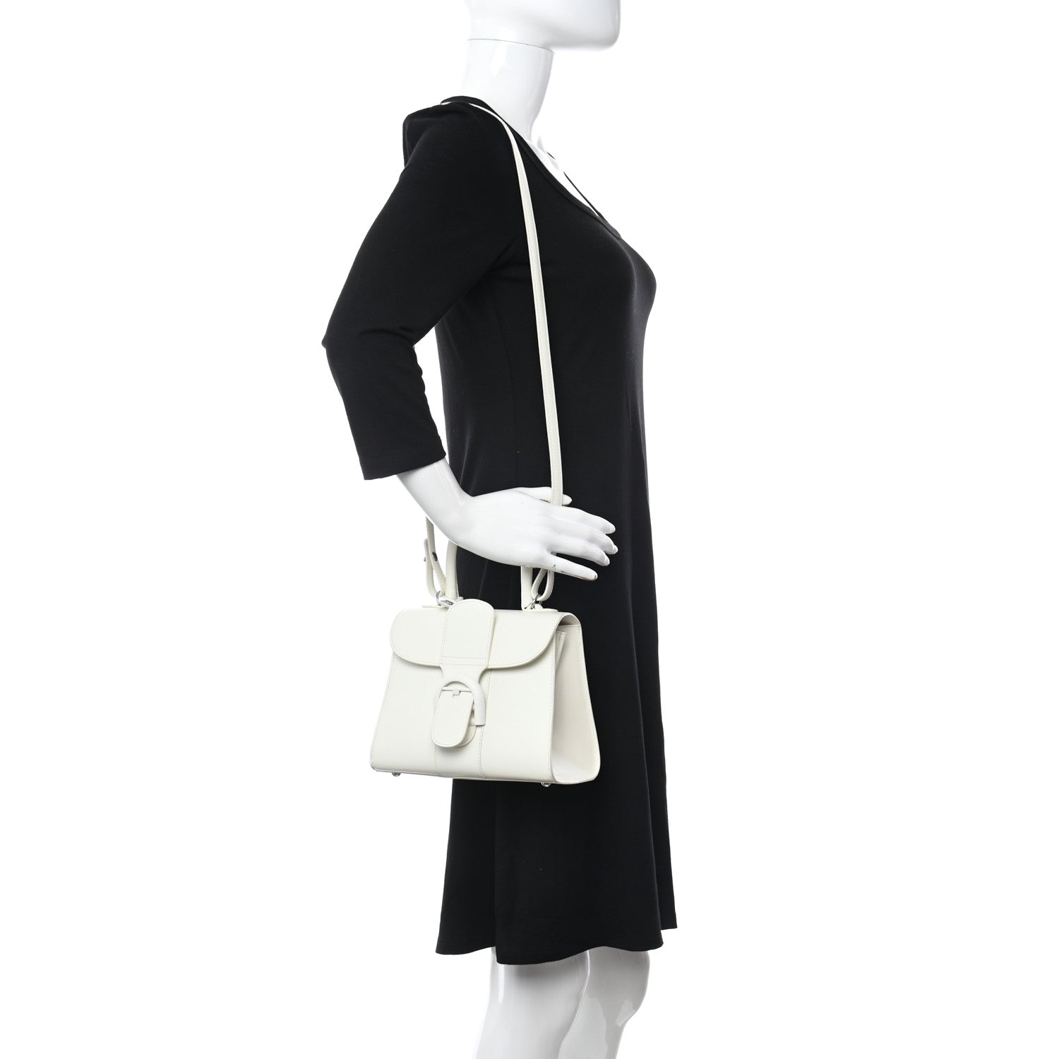 Delvaux Box Calfskin Mini Brillant Satchel Ivory 2 of 9