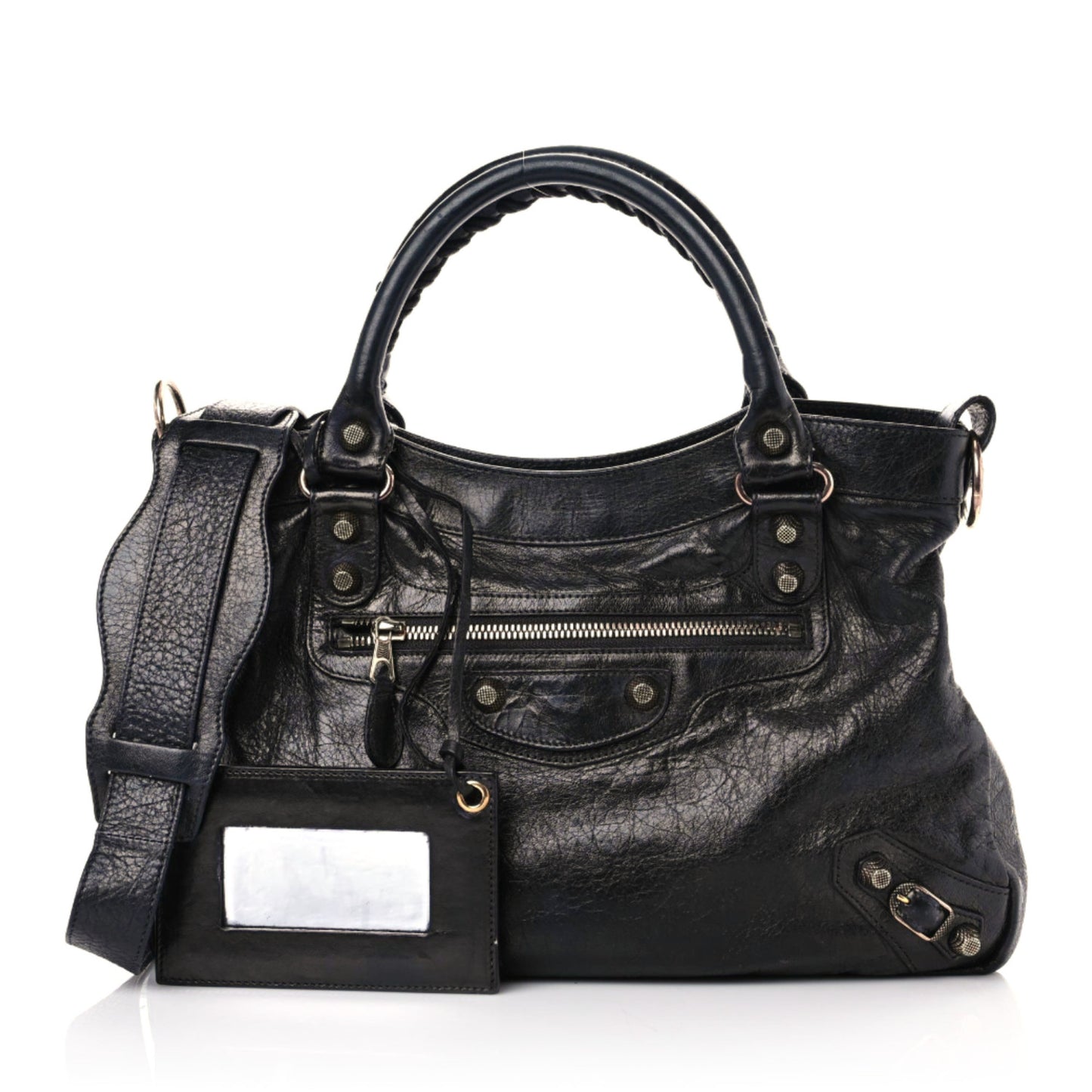 Agneau Giant 12 Rose Gold Hardware Town Black