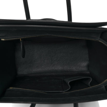 Celine Smooth Calfskin Micro Luggage Black 5 of 9
