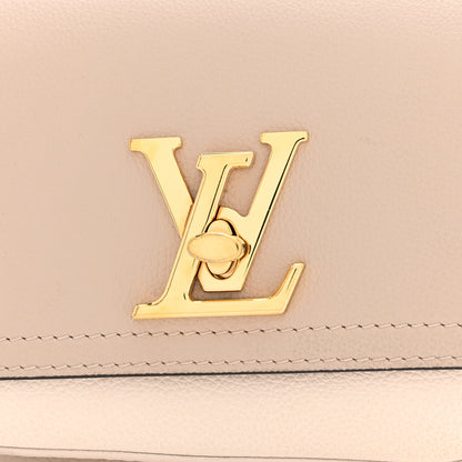 Louis Vuitton Grained Calfskin Lockme Tender Greige 7 of 9