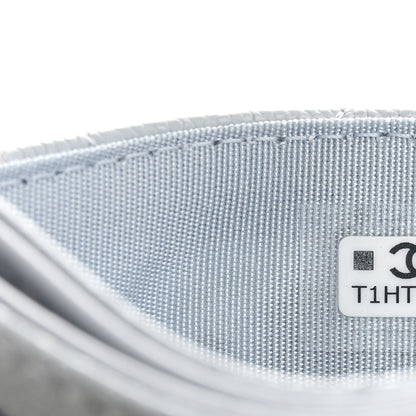 Chanel Caviar Quilted Crystal CC Logo Card Holder Light Blue 8 of 9