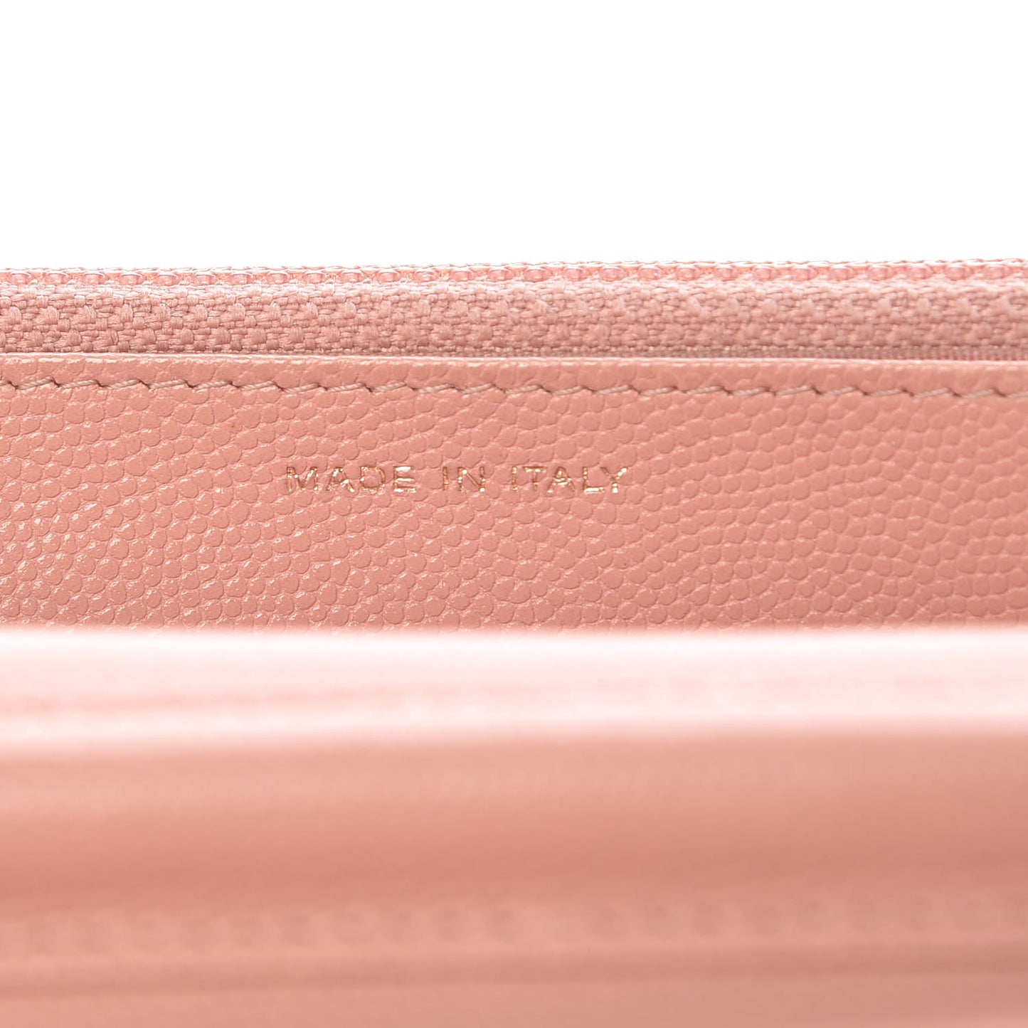 Caviar Camellia Embossed Wallet On Chain WOC Light Pink