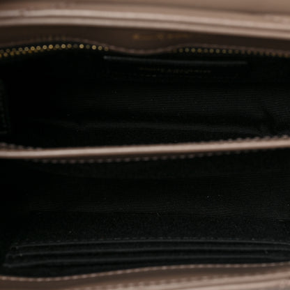 Saint Laurent Calfskin Y Quilted Monogram Toy Loulou Crossbody Bag Taupe 5 of 8