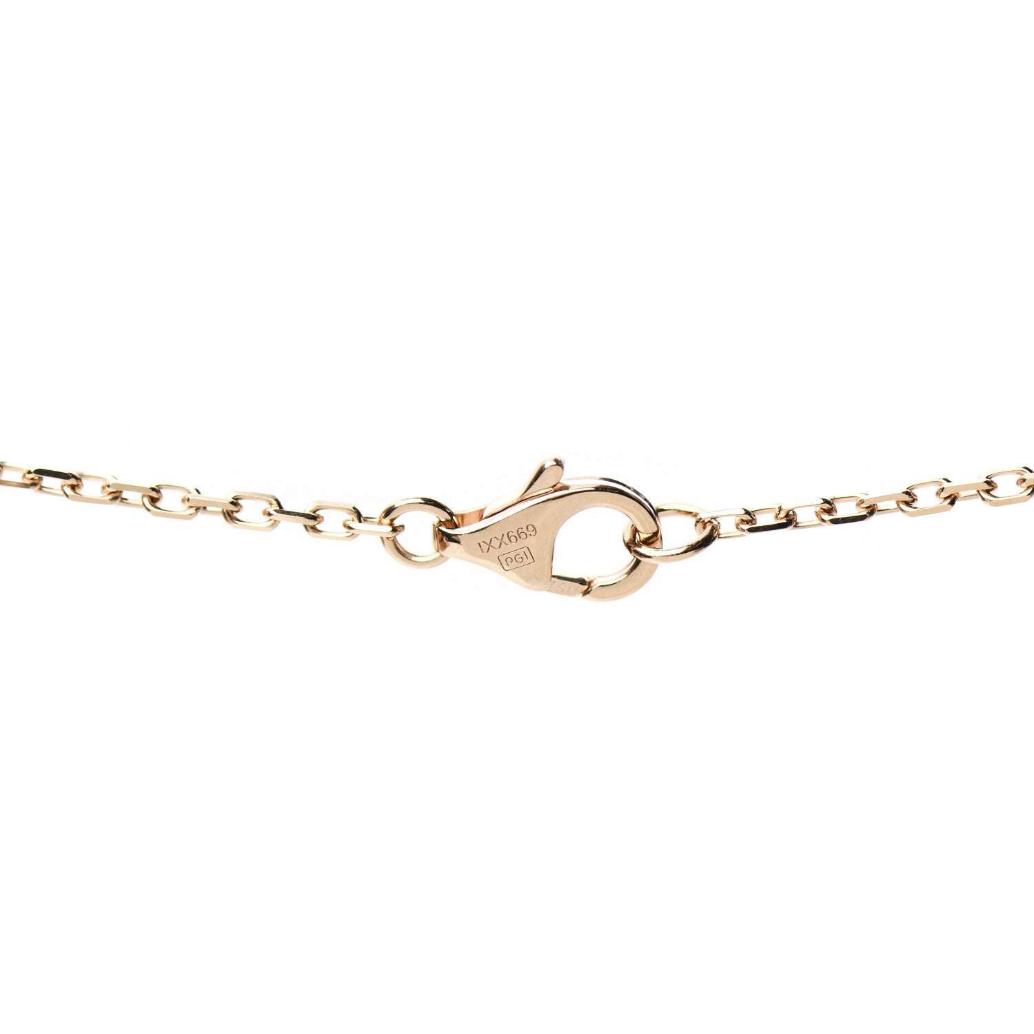 Cartier 18K Pink Gold Diamond Interlocking LOVE Paved Necklace 5 of 6