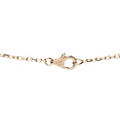 Cartier 18K Pink Gold Diamond Interlocking LOVE Paved Necklace 5 of 6
