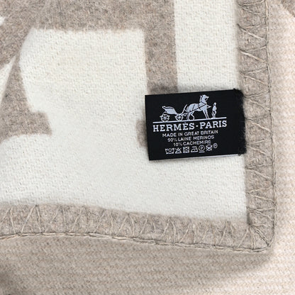 Hermes Wool Cashmere Avalon III Blanket Coco Camomille 3 of 4