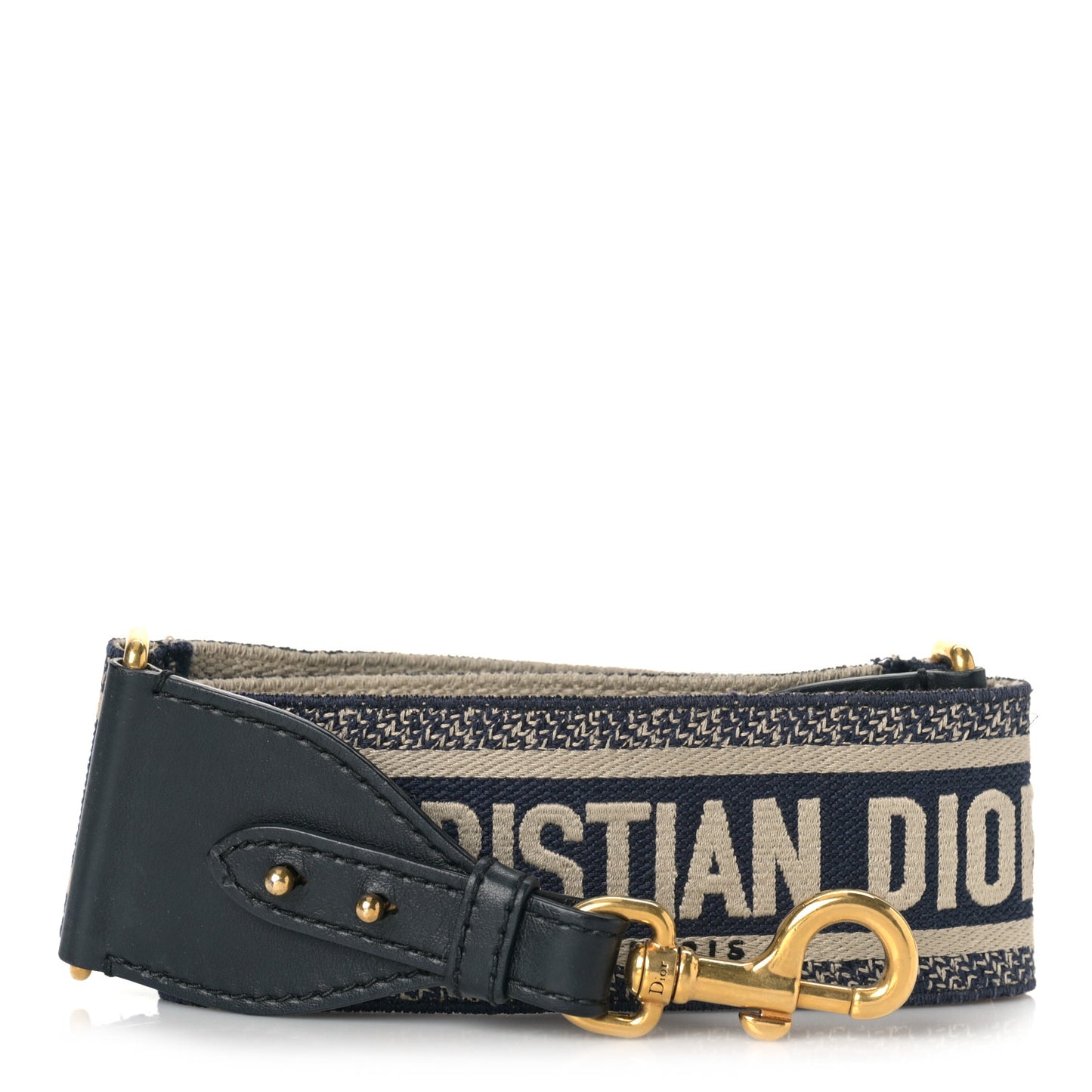 Canvas Embroidered Shoulder Strap Blue