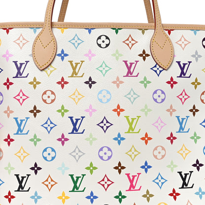 Louis Vuitton LV X TM Monogram Multicolor Neverfull MM White 7 of 9