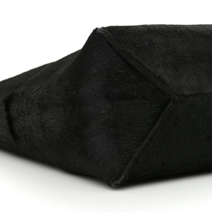 Loewe Pony Hair Medium Puzzle Fold Tote Black 8 of 9