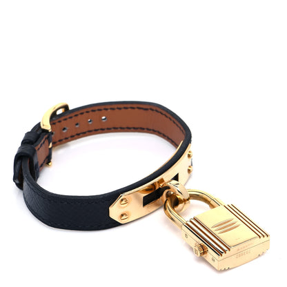 Hermes Stainless Steel Courchevel 20mm Kelly Cadena Quartz Watch Noir 3 of 4