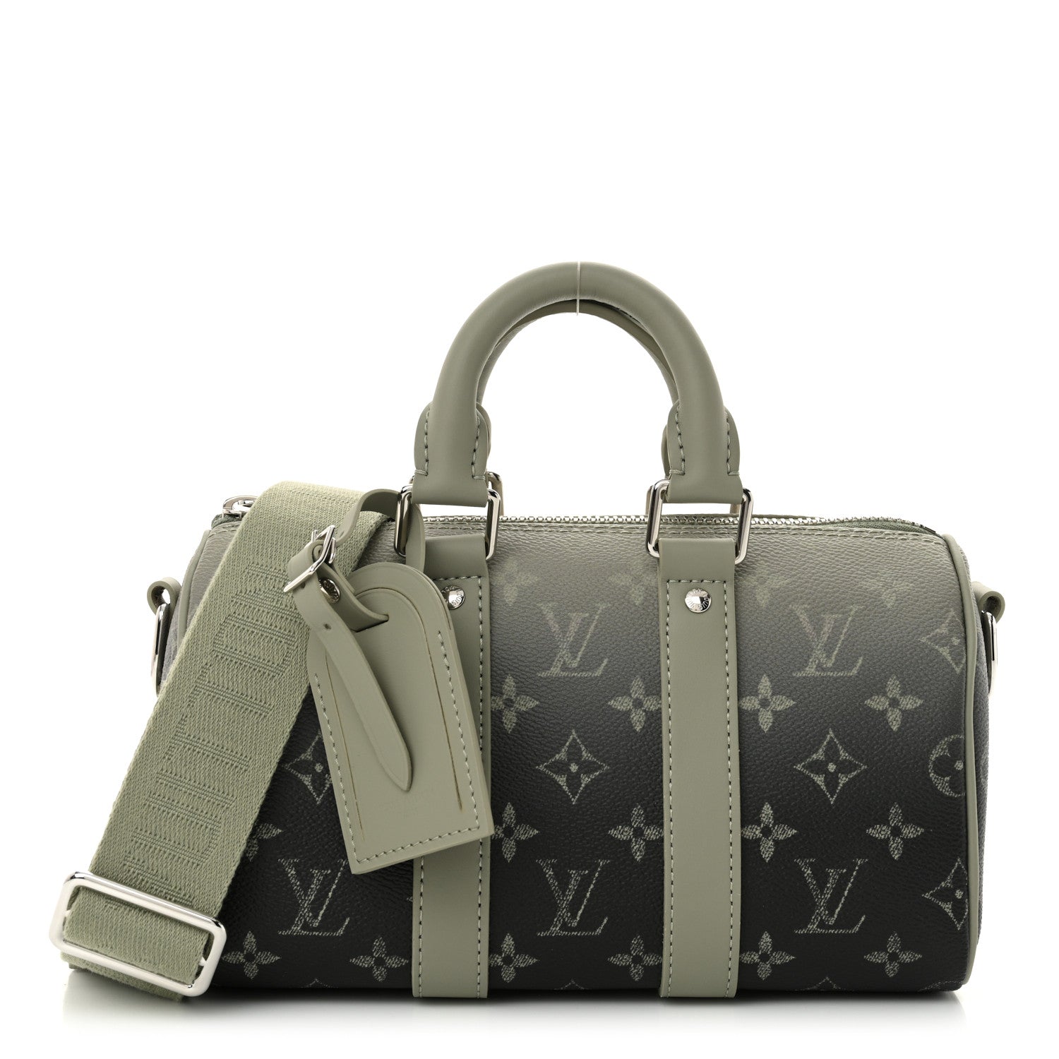 Louis Vuitton Monogram Gradient Keepall Bandouliere 25 Khaki 1 of 9