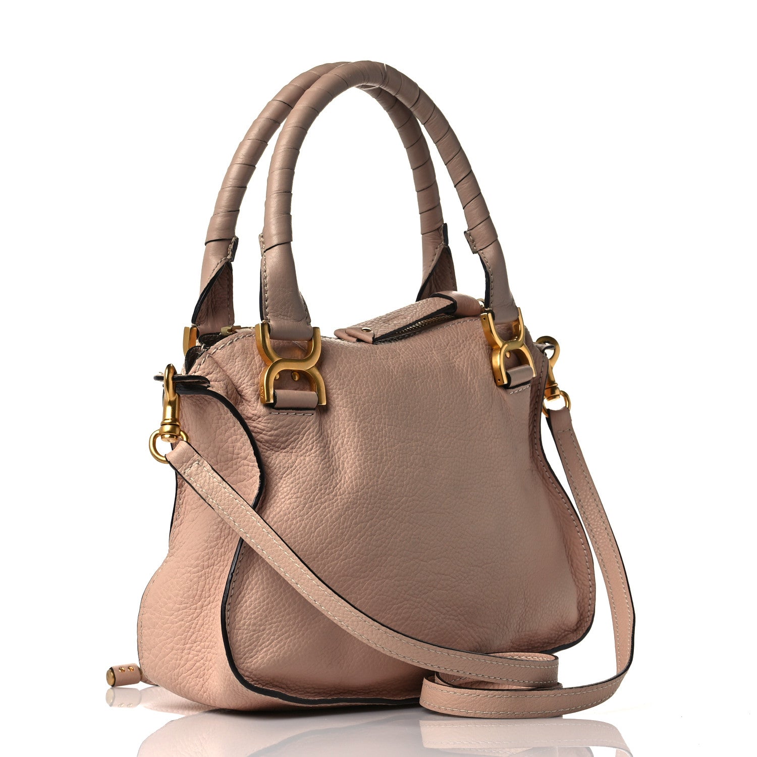 Chloe Calfskin Small Marcie Satchel Blush Nude 3 of 8