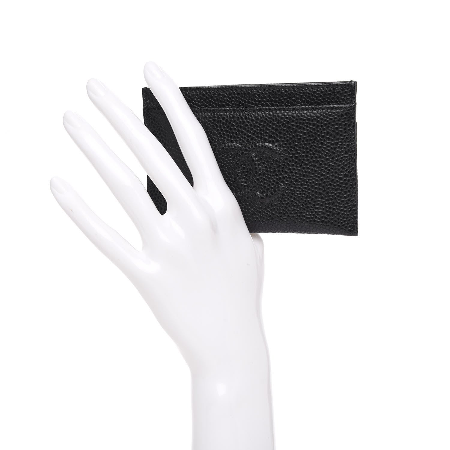 Chanel Caviar Timeless CC Card Holder Black 2 of 9