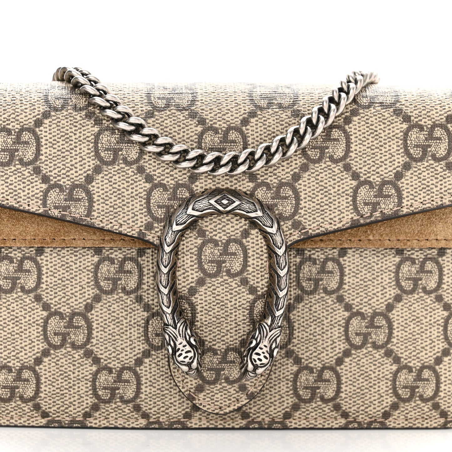 GG Supreme Monogram Super Mini Dionysus Shoulder Bag Taupe