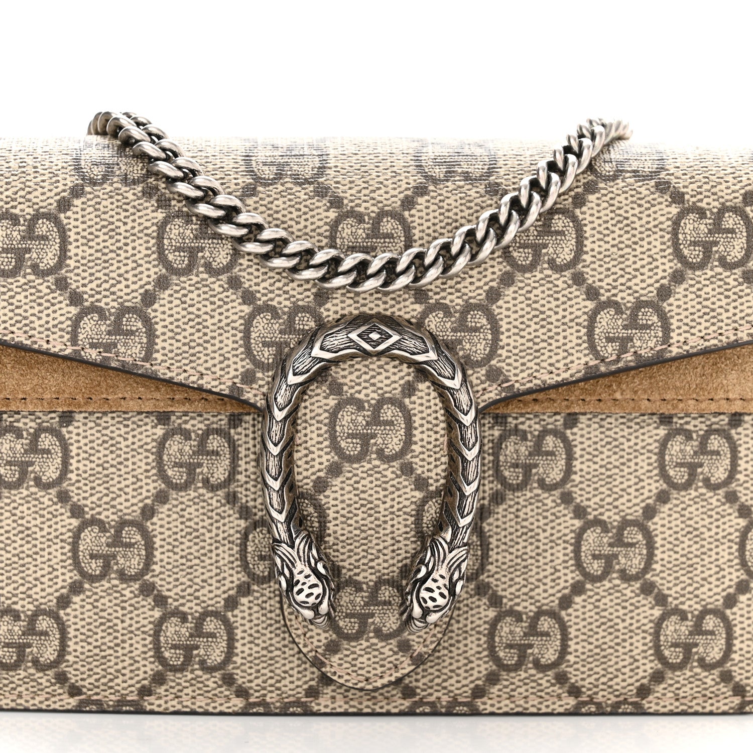 Gucci GG Supreme Monogram Super Mini Dionysus Shoulder Bag Taupe 7 of 9