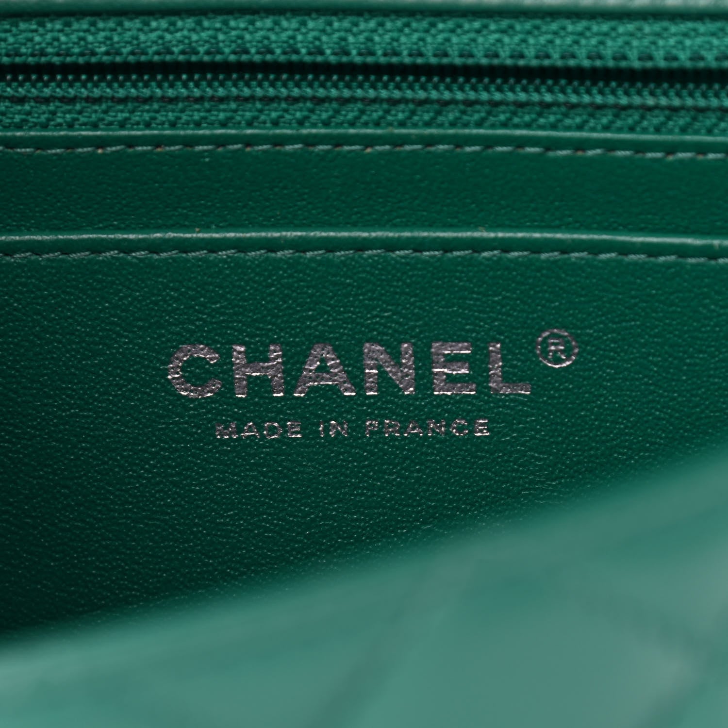 Chanel Lambskin Quilted Mini Rectangular Flap Green 5 of 10