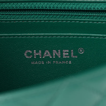 Chanel Lambskin Quilted Mini Rectangular Flap Green 5 of 10