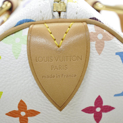 Louis Vuitton Monogram Multicolor Speedy 30 White 7 of 8