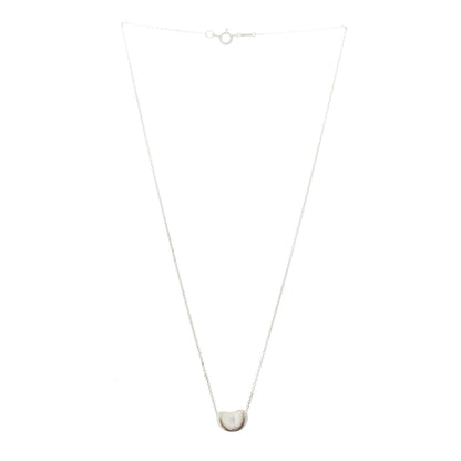 Tiffany Sterling Silver 11mm Elsa Peretti Bean Pendant Necklace 3 of 5