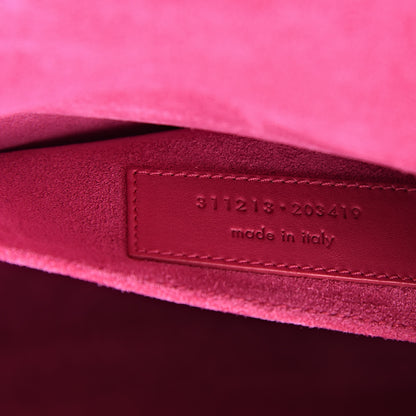 Saint Laurent Calfskin Classic Y Ligne Clutch Fuchsia 7 of 9
