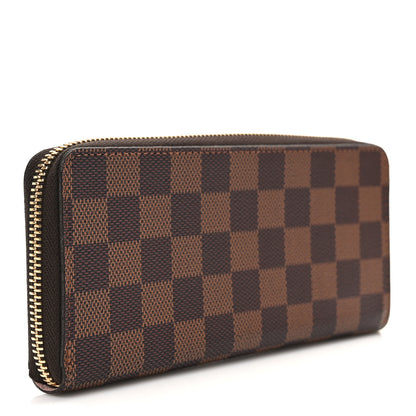 Louis Vuitton Damier Ebene Clemence Wallet Rose Ballerine 3 of 12