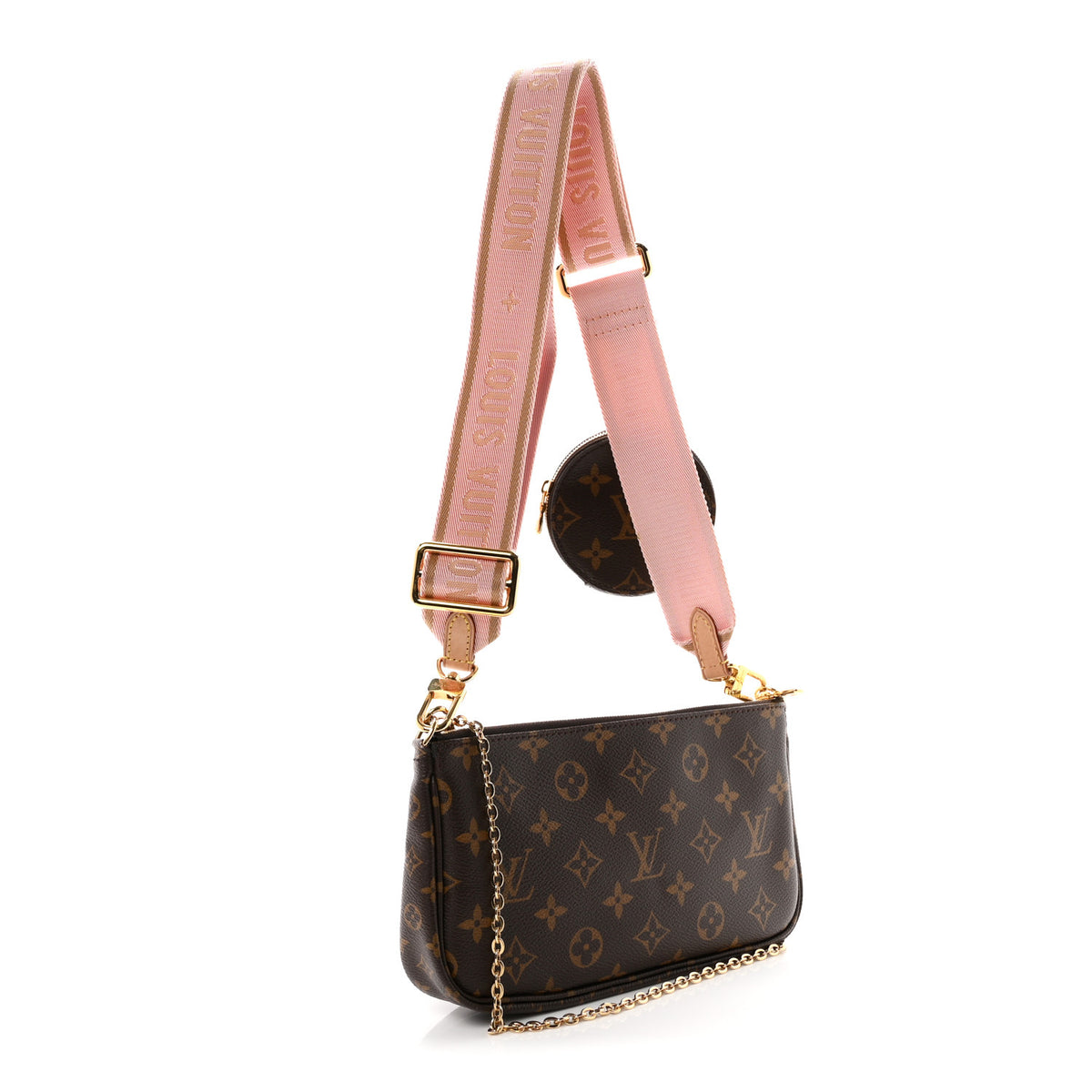Monogram Multi Pochette Accessories Rose Clair