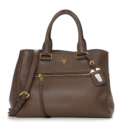 Prada Vitello Daino Shopping Tote Bambu 1 of 8