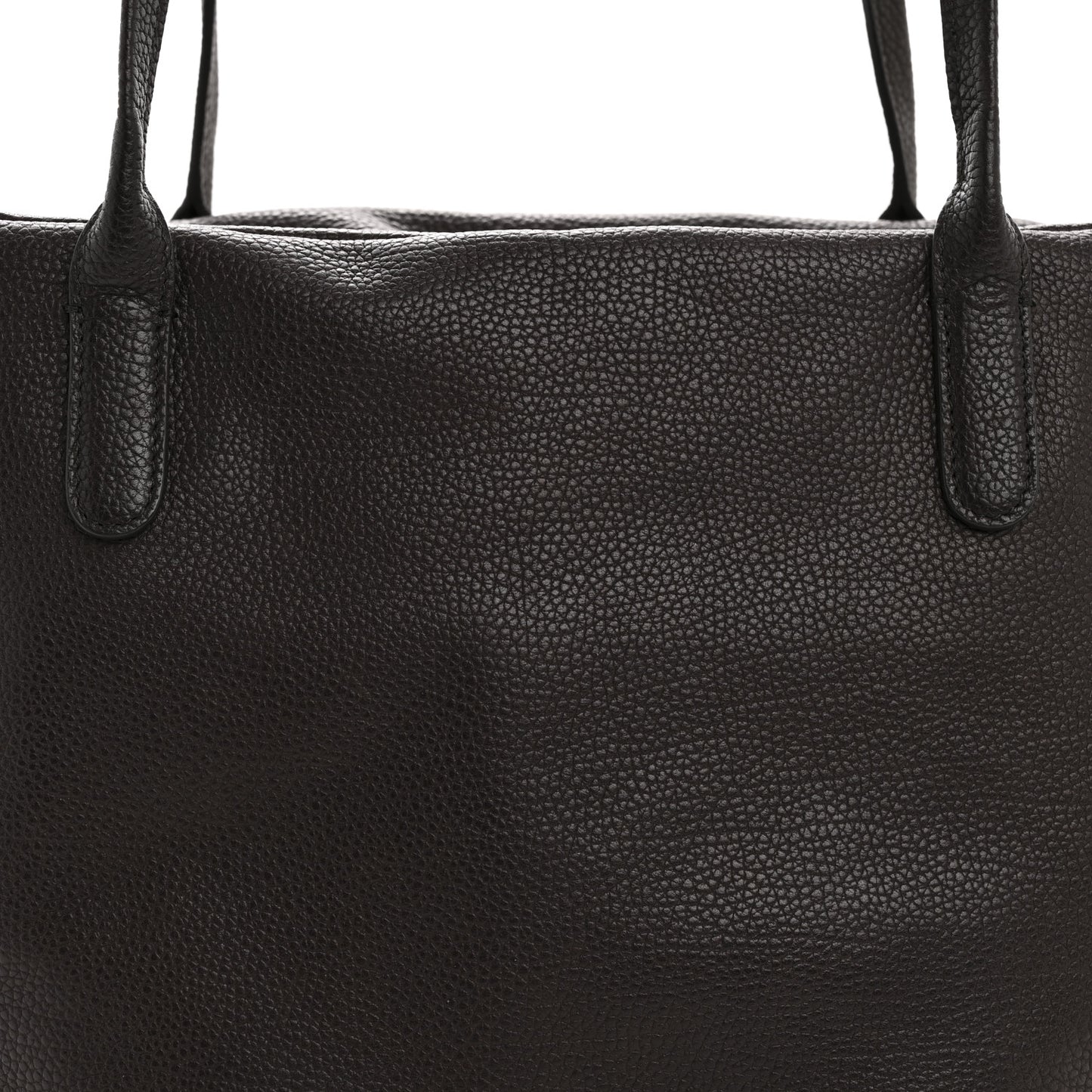 Grained Saddle Calfskin Henri Bag Brunette