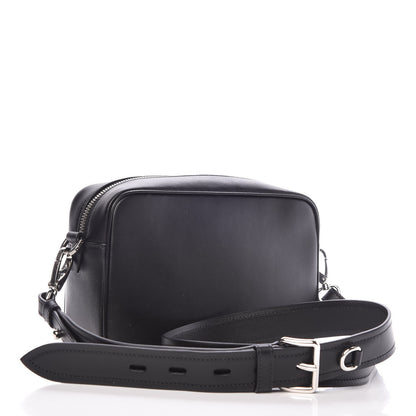 Prada City Calfskin Racing Logo Camera Bag Black Fuxia 3 of 7