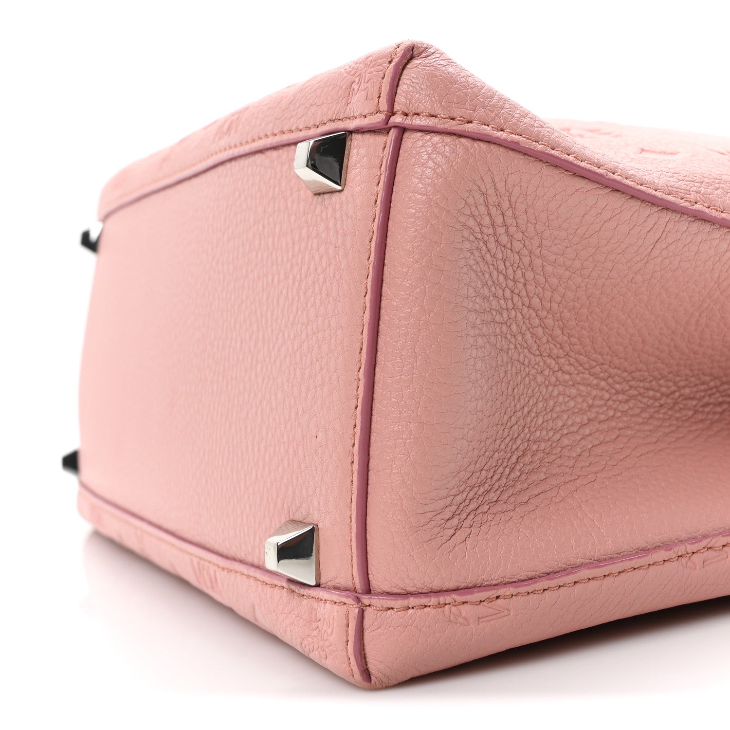 MCM Calfskin Ottomar Monogram Sarah Medium Hobo Pink Blush 9 of 9