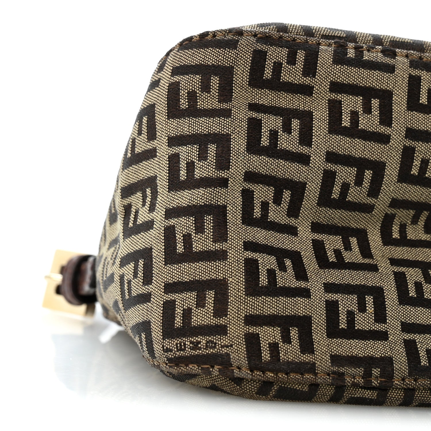 Fendi Zucchino Vitello Mini Mama Baguette Mogano Panna Bruciato 9 of 13