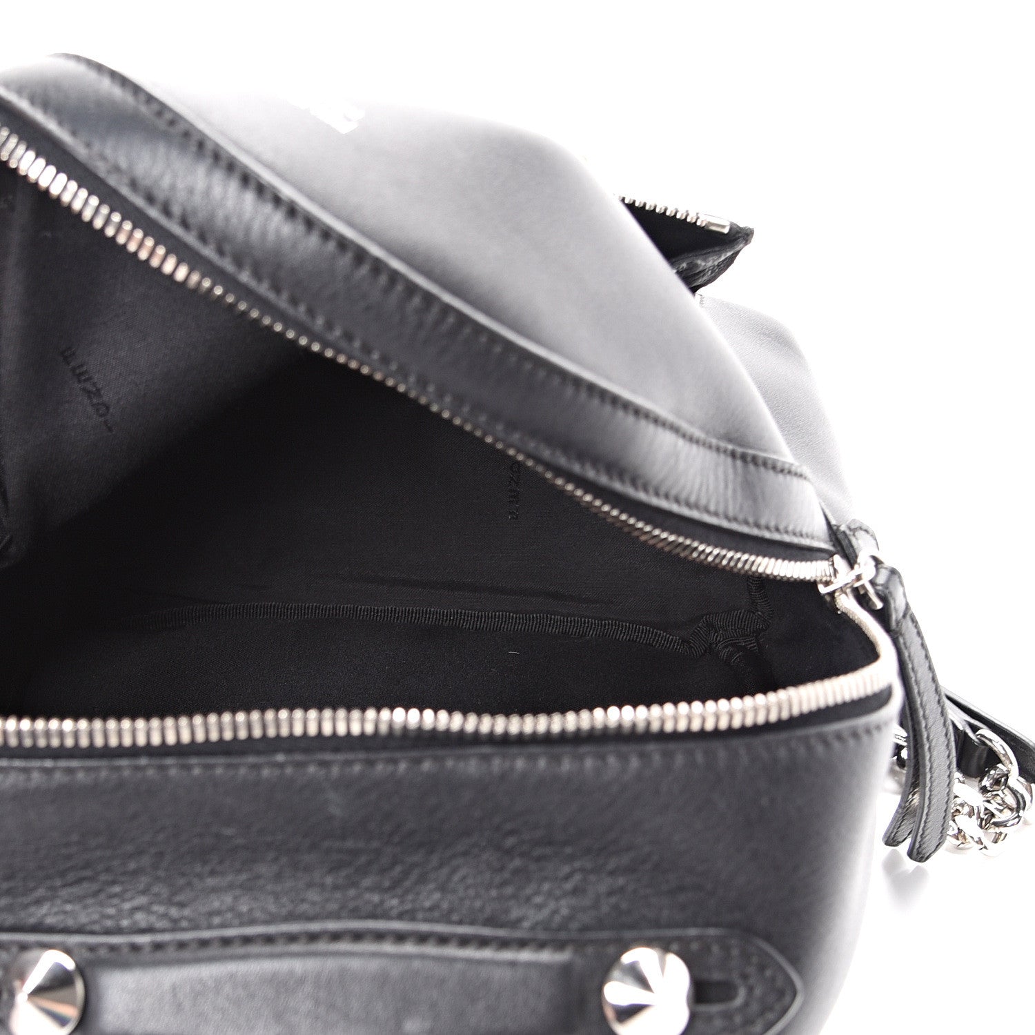 Fendi Vitello Dolce Studded Mini Backpack Black Multicolor 4 of 11