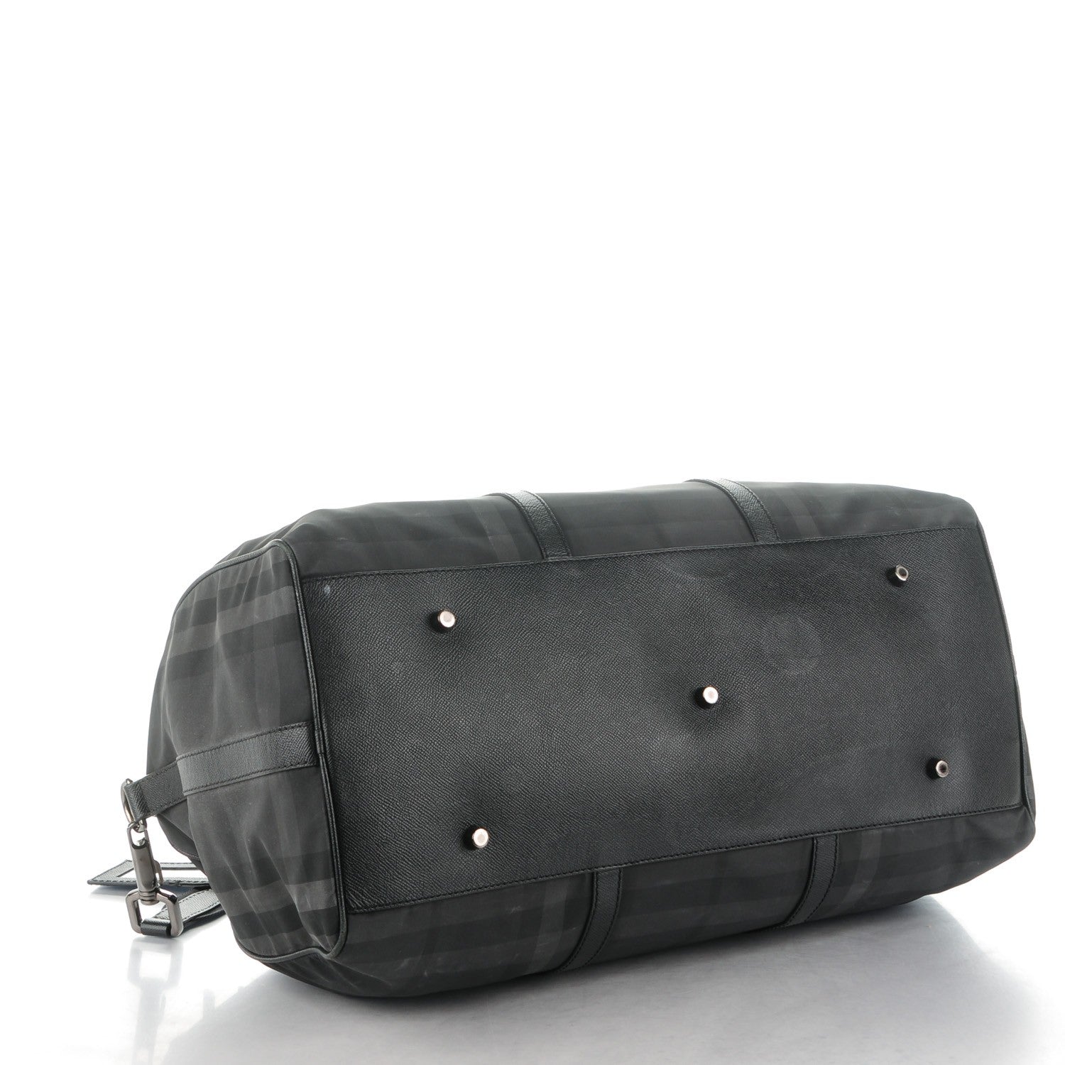 Burberry Nylon Smoked Check Holdall 52 Black 4 of 8