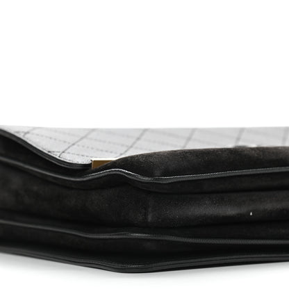 Chanel Caviar Suede Stitched Lady Coco Flap Black 8 of 11