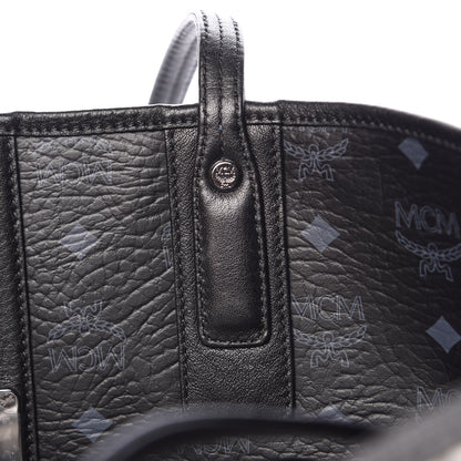 MCM Visetos Large Liz Reversible Shopper Tote Black 24 of 35