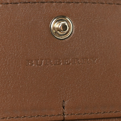 Burberry Calfskin Horseferry Check Porter Continental Wallet Tan 6 of 6